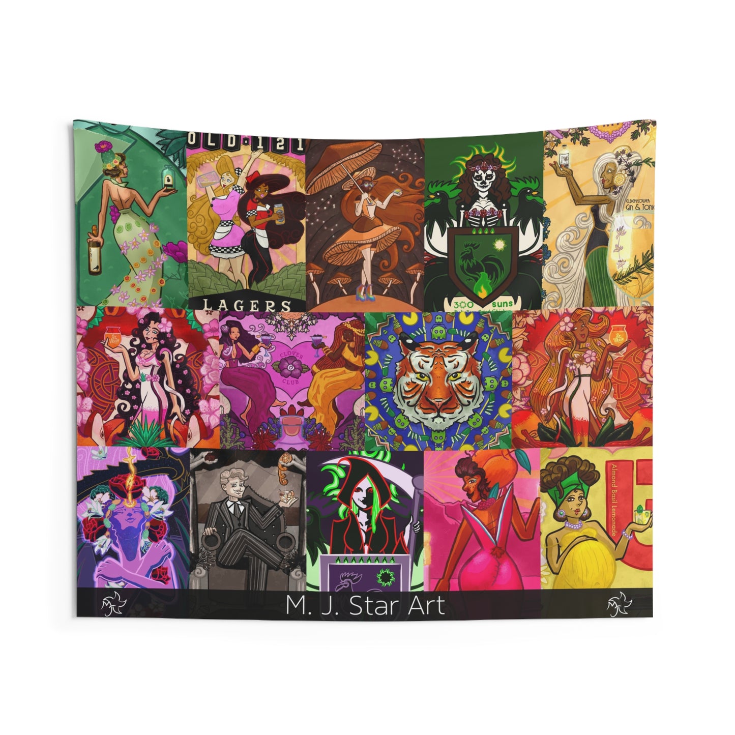 M J Star Art 2023 Tapestry