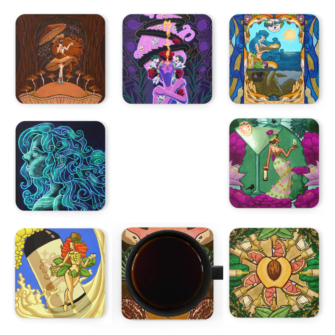 Coasters Wine Flight Deck Coasters