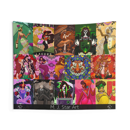 M J Star Art 2023 Tapestry