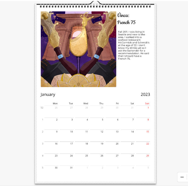 M. J. Star Art 2023 Calendar